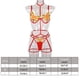 thumbnail image 5 of Sujetador G-string Strappy Lace Underwear Sexy Brief Bowknot Mujer Lencería, M, Rojo Vogacara XX000115-04, 5 of 7