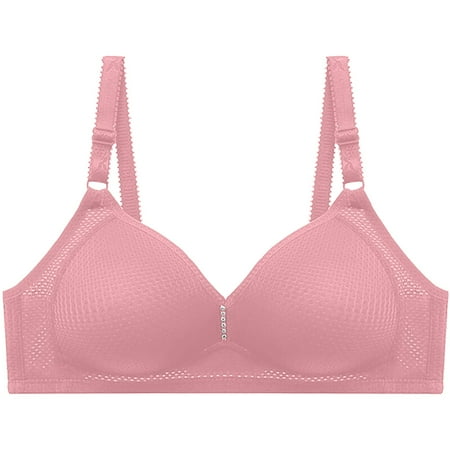 MQLKF Women s No Steel Ring Breathable Mesh Bra Large Size Big Breast Comfort Underwear Women s Thin Push Up Bra Intellectual Breathable Women Bodysuit