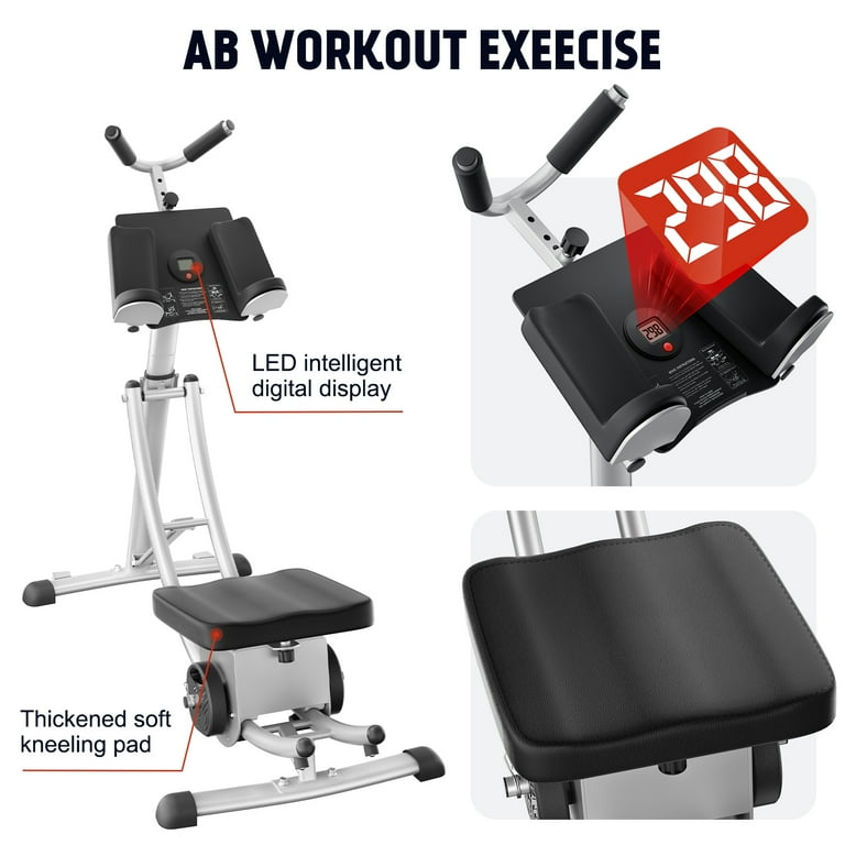 Alemior Deluxe MAX Total Body Workout Abdominal Crunch Coaster Foldable Core Exercise Equipment for Home Gym Walmart