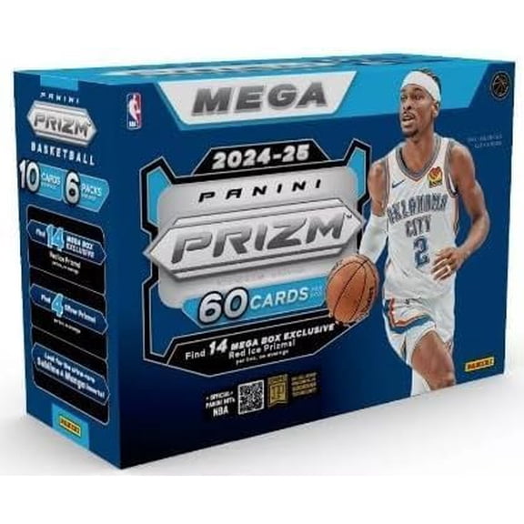 2024-25 Panini NBA Prizm Basketball Trading Card Mega Box