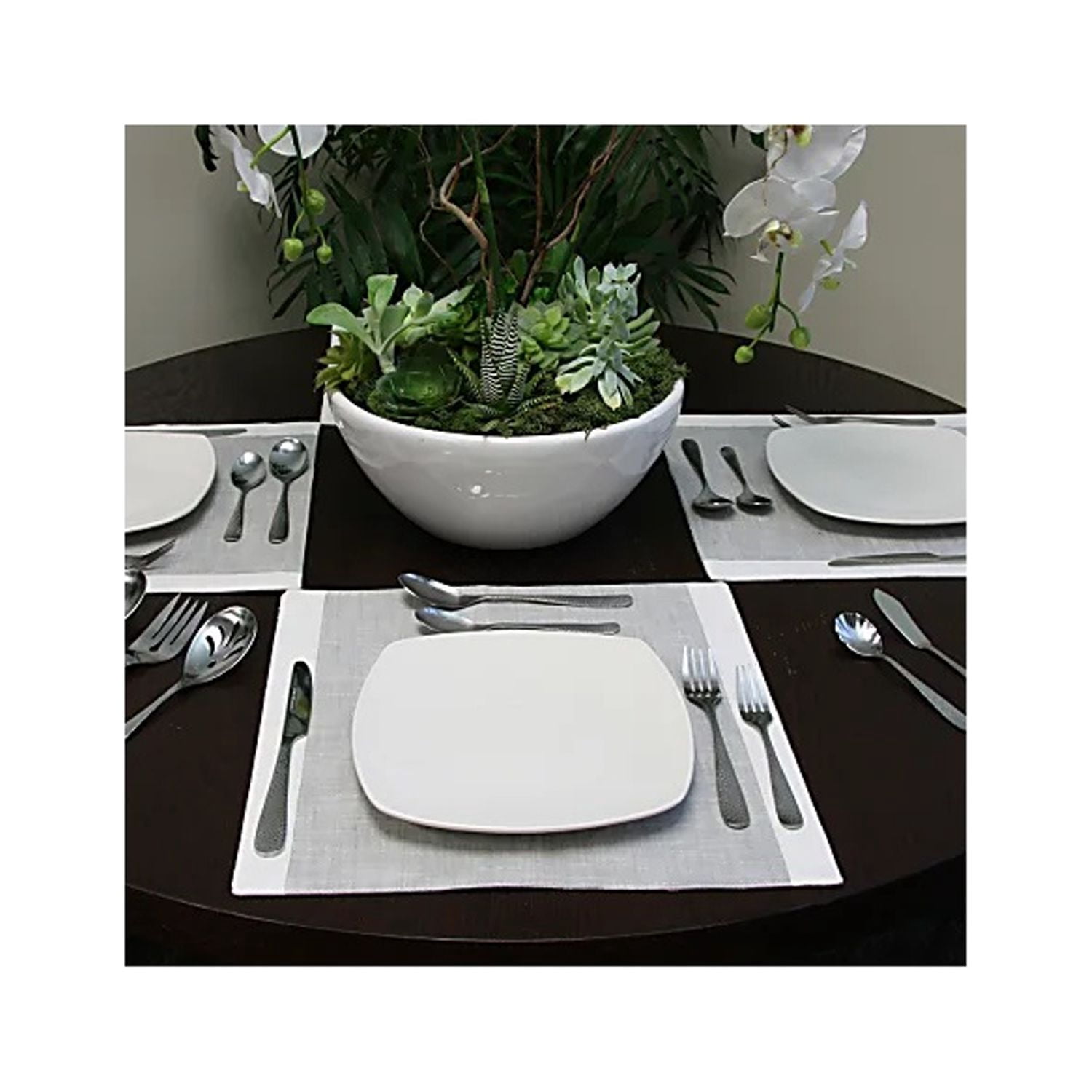 Gibson Home Hammered 46 Piece Flatware Set