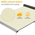 thumbnail image 4 of Yescom Car Awning with LED for SUV 4.6FT x 6.6FT Caravan Camping Side Rooftop Tailgate Canopy Tent Shelter Tarp, 4 of 11