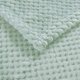 thumbnail image 4 of Flannel Throw Blanket, 167x228 CM Soft Sofa Throws, Waffle Fleece Throws for Sofa, Mint Green Blanket, 4 of 4