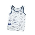 thumbnail image 2 of Spazoro Little and Big Girls Tank Tops Undershirts, Breathable 100%Cotton Sleeveless Space Summer Camisole for Kids Girls Boys Multicolor Size 9 T, 2 of 4
