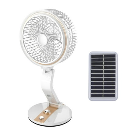 

Desk and Table Mini Fan with Rechargeable Can Solar Powered Recharge Personal Cooling Fan for Home Office New