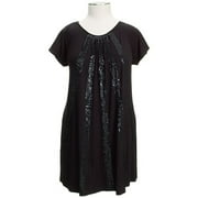 Women's Plus Sequin Jersey A-Line Tunic Dress