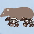 thumbnail image 2 of CafePress - Tapir Family A Infant Bodysuit - Baby Light Bodysuit, Size Newborn - 24 Months, 2 of 4