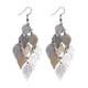 thumbnail image 1 of Pendientes de filigrana de la hoja de estilo de moda en forma de hoja Pendientes largos de lágrima colgante gota para las mujeres niñas, 1 of 5