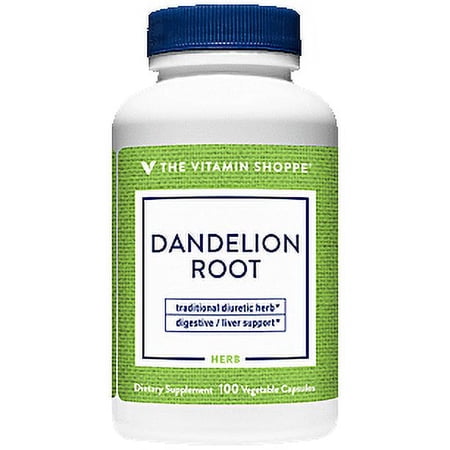 Dandelion Root ? Diuretic Herb for Digestive & Liver Support (100 Vegetable Capsules)