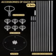 thumbnail image 3 of HPLYEL 10 Sets Balloon Stand Kit, Balloon Sticks Holder with Base Birthday Wedding Graduation Party Decortaions Table Centerpieces Balloon Arch kit, 3 of 7