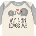 thumbnail image 4 of Inktastic My Nan Loves Me Grandchild Boys or Girls Long Sleeve Baby Bodysuit, 4 of 5