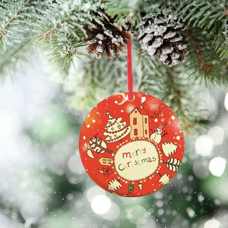 

Floleo Clearance Delicate Iron Art Christmas Pendant Merry Christmas Tree Hanging Pendant Decor