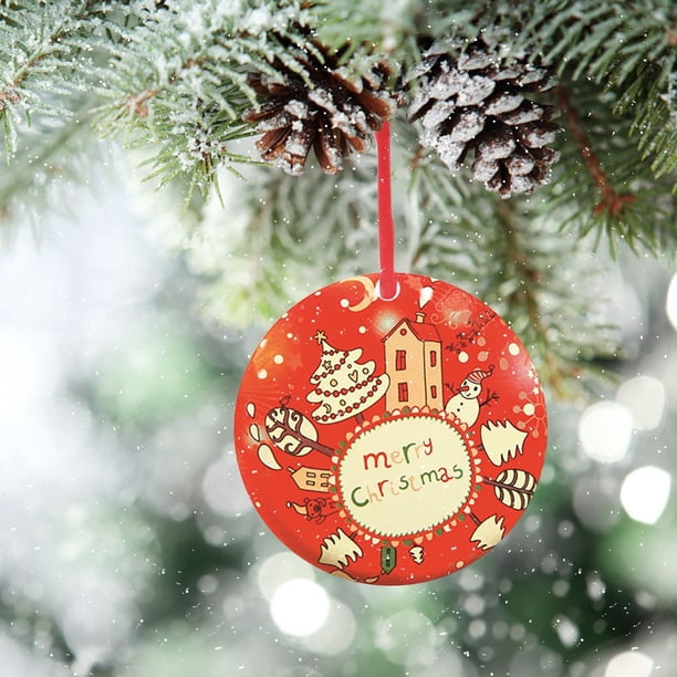 Xihbxyly Ofertas de Liquidación de Hoy Ofertas Prime Delicado Colgante Navideño de Hierro Forjado con Forma de Árbol de Navidad