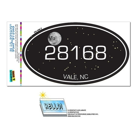 28168 Vale, NC - Night Sky - Oval Zip Code