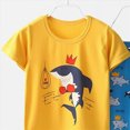 thumbnail image 5 of NOLDARES Newborn Baby Boy Outfits 2 Pieces Cotton Crewneck Short Sleeve Top Tee Print Casual Cargo Shorts Truck Clothes(Yellow,11-12 Y), 5 of 7