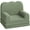 Green, variant on EastVita Kids Couch, 2-in-1 Comfy Toddler Couch Fold Out, Convertible Sofa to Lounger Foam Kids Chair with Soft Sherpa, Gift