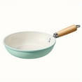 thumbnail image 1 of Bamboohart 1pc Ceramic Non-stick Frying Pan  Cast Iron Handle  Hand Wash Only  Universal Flat-bottomed Ceramic Stir-fry Pan for Induction Stove Gas Stove, 1 of 7