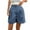 Blue, variant on purcolt Womens Dressy Casual Shorts High Waisted Pleated Bermuda Shorts Wide Leg Business Work Shorts with Pockets