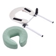 thumbnail image 3 of Almohada de masaje boca abajo para mesa de masajes, cómoda y práctica, cojín de cuna facial premium Verde, 3 of 9