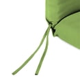 thumbnail image 6 of Jordan Manufacturing Sunbrella 44" x 22" Canvas Gingko Green Solid Rectangular Outdoor Chair Cushion with Ties and Hanger Loop, 6 of 11