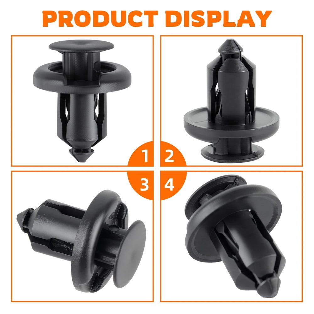 LOUVEROLA 50 Pieces Front Bumper Fender Grille Clips Fastener for Honda 91503-SZ3-003 - Brand New