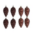 thumbnail image 1 of Guardoinrt 8pieces Add Festive Touch With Pine Cones Pendant For Tree Decoration Plastic Pine Tree Hanging ABS Plastic Pine Cones Coffee 1Set, 1 of 5