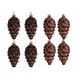 thumbnail image 1 of Bewildely 8x colgante de conos de pino, juego de 8 decoraciones de conos de pino de plástico duradero, decoraciones para árboles ABS Kits de decoración para fiestas Café, 1 of 5