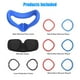 thumbnail image 2 of VR Auriculares Anti-Scratch Lente de silicona Cubiertas Conjunto Reutilizable Realidad Virtual Equipo Protector Kit Surtido Suministros Gaming Azul Inevent EL005864-01, 2 of 7