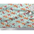 thumbnail image 2 of Soimoi Rayon Fabric Leaves & Bird Kids Fabric Prints by Yard 56 Inch Wide, 2 of 3