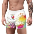 thumbnail image 3 of Vedolay Men Panties Big Ball Pouch Underwear for Men Tropical Brief for Low Rise Panties,Purple L, 3 of 4
