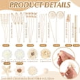 thumbnail image 3 of CNKOO 32pcs Reed Diffuser Sticks Set Include 21pcs Natural Rattan Wood Beads  11 Style Fragrance Diffuser  Rattan Reed Fragrance Replacement for Home(Wooden Color)  Home Fragrance  Room D, 3 of 4