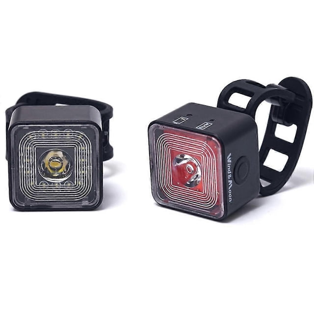Juego de luces de 120 lúmenes, impermeables IP66, para faro delantero y luz trasera, con luz de freno y modo de 5 velocidades, wt06