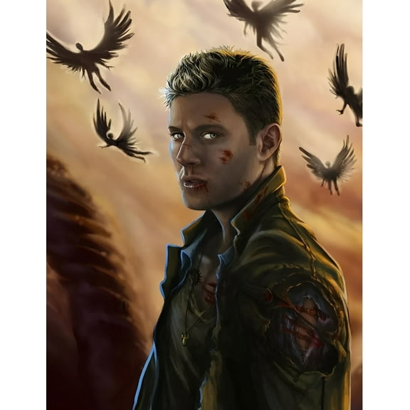 Paint by Numbers for Adults - Supernatural (6) - Acrylic Easy Paint by Numbers for Adults Beginner DIY Painting by Numbers for Gift Home Wall Decor 16”W x 20”L-