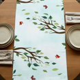 thumbnail image 5 of Table Runners 72 Inches Long Dress Scarves, Easter Farmhouse Kitchen Table Runner, Coffee Tablerunners, Spring Watercolor Eggs Country Tulip Flower Plant 14x72 Inch, 5 of 9