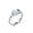 Silver, variant on YYKihy Opal Ring Round Opal White Stone Hand Jewelry Fashion Jewelry Ring