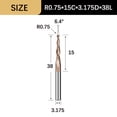 thumbnail image 1 of Taper Ball End Milling Cutter Carbide 3D Relief Engraving Drill Engraving Tool, 1 of 7