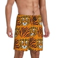 thumbnail image 2 of Bingfone Tiger for Men's Short Pajama Pants, Elastic Waist Drawstring Summer Shorts-X-Large, 2 of 6