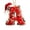 Letter A # Styles1, variant on HJUYYUAH Xmas Letter Ornaments, Santa Hat Festive Initial Ornaments, Acrylic 2D Alphabet Christmas Decorations for Xtmas Tree Party GiftsN
