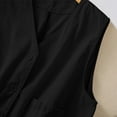 thumbnail image 6 of Trendy Tops For Women 2025 Sevevn Womens Linen Vest Tops Casual Button Down Sleeveless Blazer Spring Jackets Summer Tops For Women, 6 of 9