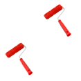 thumbnail image 3 of Wweixi Delicate Embossed Pattern Painting Roller with Plastic Handle Add Touch of Sophistication to Living Space Red Type A 2Set, 3 of 6