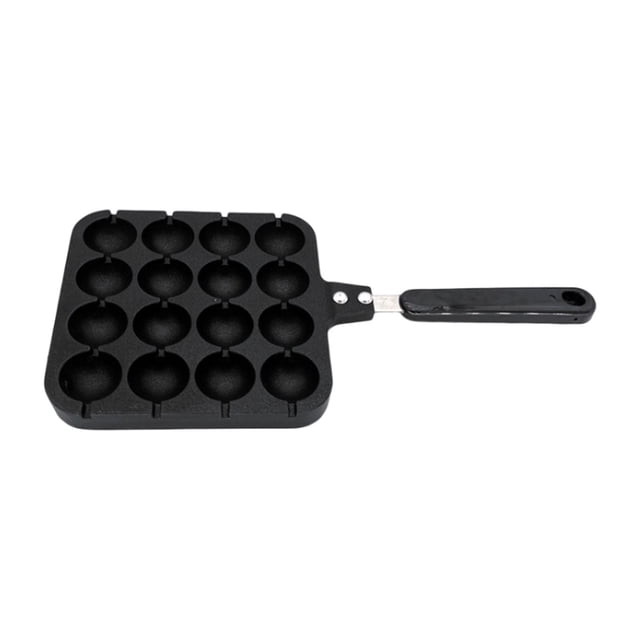 Máquina para hacer bolas de pulpo Takoyaki, máquina para hacer takoyaki, placa de cocina, herramienta para hornear, placa para parrilla de pulpo, 16 hoyos Macarena Sartén Takoyaki