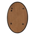 thumbnail image 4 of Kate and Laurel Rollo Modern Oval Metal Framed Mirror, 20 x 30, Black, Decorative Contemporary Mirror Decor for Wall, 4 of 6