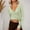 Green, variant on Hauaitttt Casual Women's T Shirts V Neck Style for Everyday Wear Lightweight and Comfortable for Spring and Summer Easy To Care for Versatile Pairing with Casual Pants Turtle Neck Long Sleeve Shirt