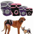 thumbnail image 1 of Washable Female Dog Diapers, Reusable Doggie Diaper Wraps For Female Dogs, Super-absorbent And Comfortable, 1 of 5