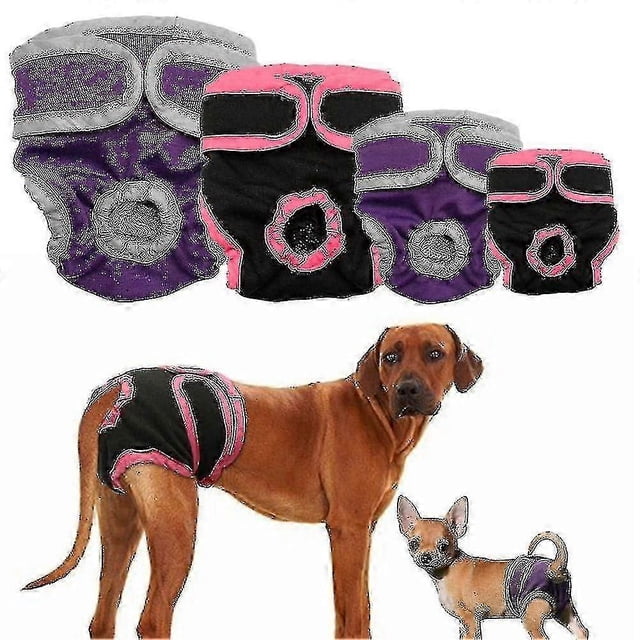 Washable Female Dog Diapers, Reusable Doggie Diaper Wraps For Female Dogs, Super-absorbent And Comfortable