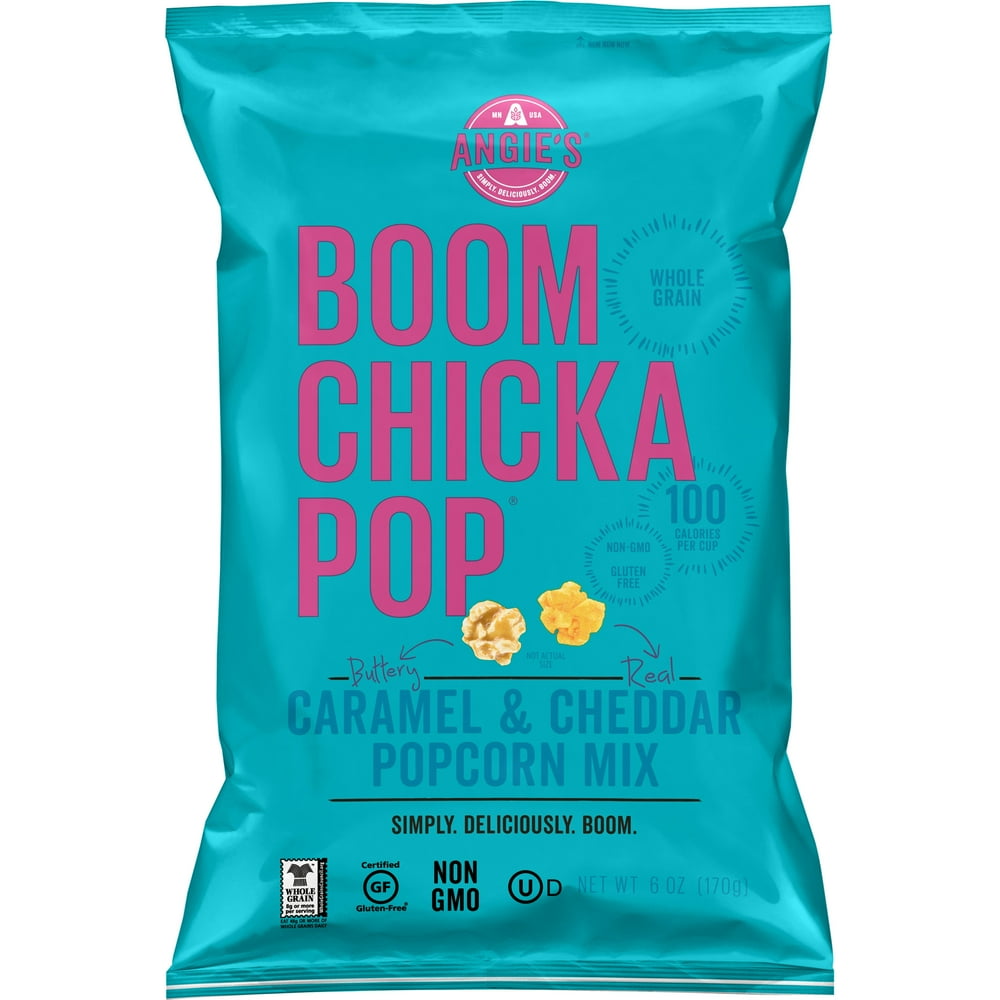 Angie's BOOMCHICKAPOP Caramel & Cheddar Popcorn Mix, 6 oz. Walmart