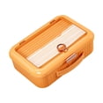 thumbnail image 3 of Fiocias Document Organizer Storage Box Multi Functional Portable Large Capacity Document Orange, 3 of 7