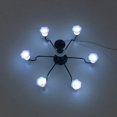 thumbnail image 3 of Redempat Modern Miniature Chandelier Celing Lamp Model Decor Layout Accessories Golden White Light 8.2x4.5cm 1Set, 3 of 6