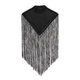 thumbnail image 3 of Men's Spring And Summer Casual Solid Color Stitching Irregular Sleeveless Cape Sexy High Neck Tassel Vest Men's Vest XL, 3 of 5