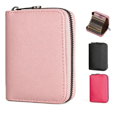 thumbnail image 1 of Tarjetero De Piel Tipo Billetera Y Cartera Para 20 Tarjetas Xtellar rosa, 1 of 3